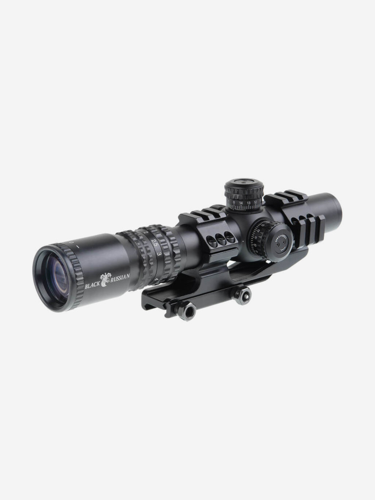 Прицел оптический Veber Black Russian 1-4х24 RG загонник