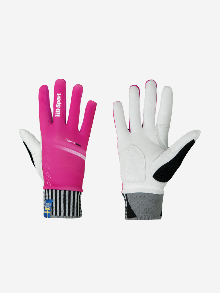 Гоночные лыжные перчатки Lillsport, модель Legend Slim Pink