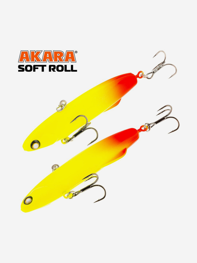 Воблер ратлин Akara Soft Roll 80мм 28г A164 виб зимний на щуку, судака