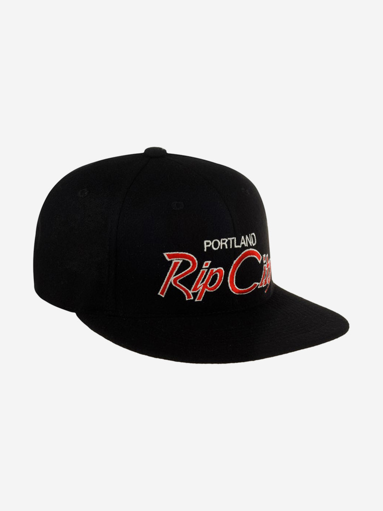 Бейсболка с прямым козырьком HOOD 100-MWL003-OR003-BK Rip City, OR (черный)