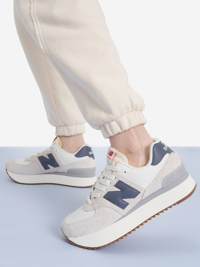 фото Кроссовки женские new balance 574, бежевый