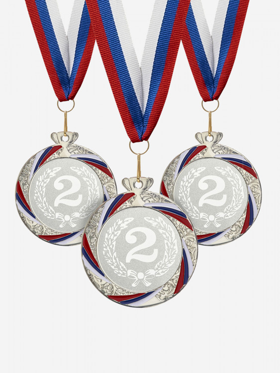 Комплект из трех серебряных медалей за 2 место