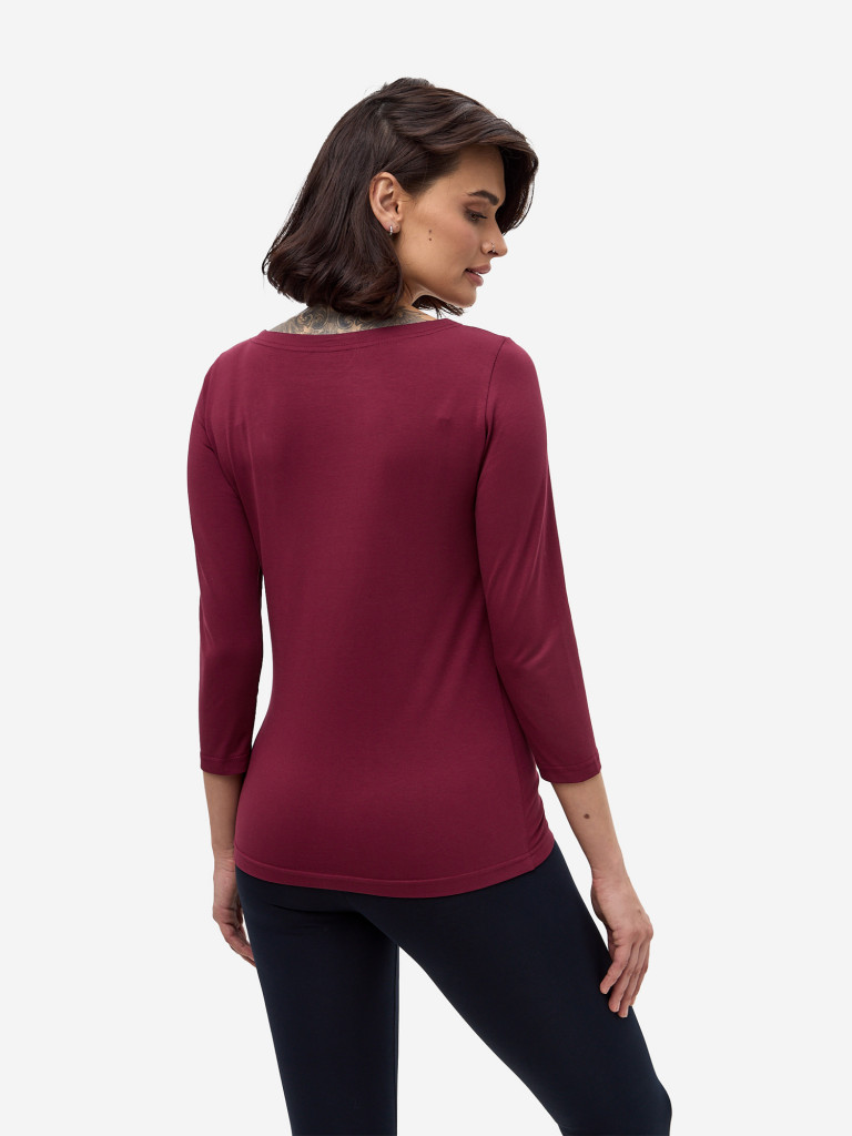 Лонгслив бордовый женский ANGAMI