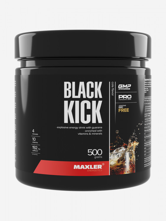 Энергетик Maxler Black Kick витаминный комплекс с кофеином и гуараной в порошке, 500 гр - Кола