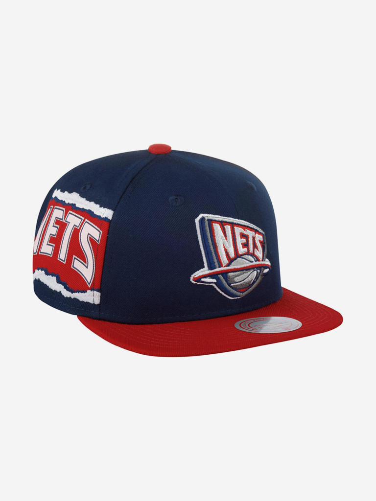 Бейсболка с прямым козырьком MITCHELL NESS HHSS3464-NJNYYPPPNYRD New Jersey Nets NBA
