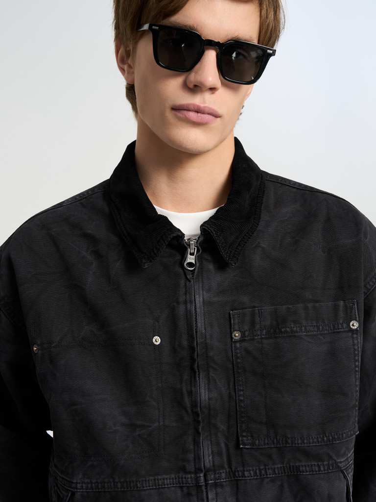 Легкая куртка мужская Vans Nico Cropped Chore Canvas Jacket