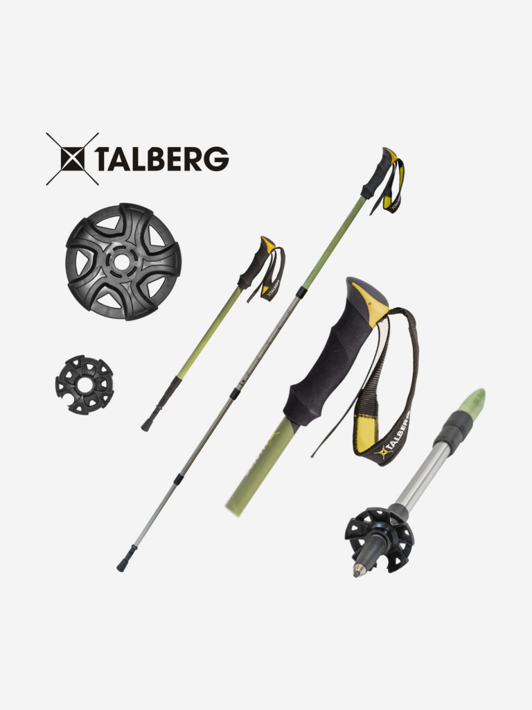 Палки треккинговые COMPACT POLE, зеленый