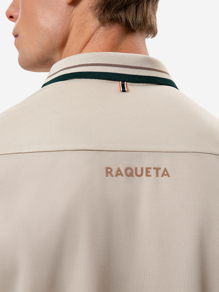 Поло мужское RAQUETA SPORT мужское Deporte, Beige