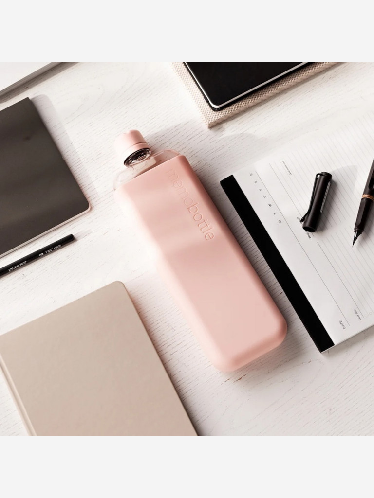 Бутылка с силиконовым чехлом Memobottle Slim, Pale Coral