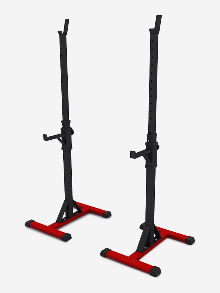 Стойка для штанги с подстраховкой 3.0 PRO, Черно-Красная
