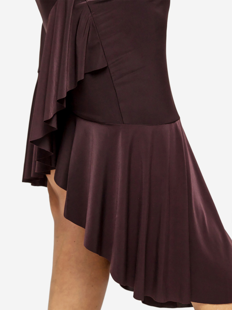 Юбка спортивная для бальных танцев FRESCO BROWN
