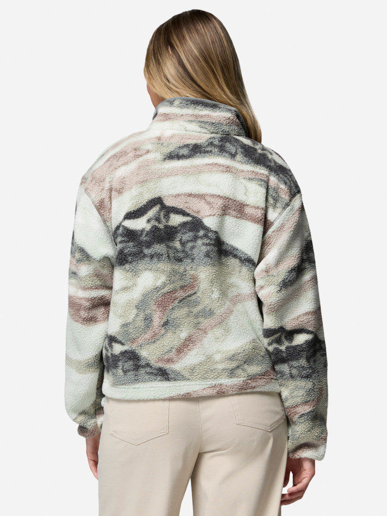 Джемпер флисовый женский Columbia Helvetia II Printed Cropped Half Snap