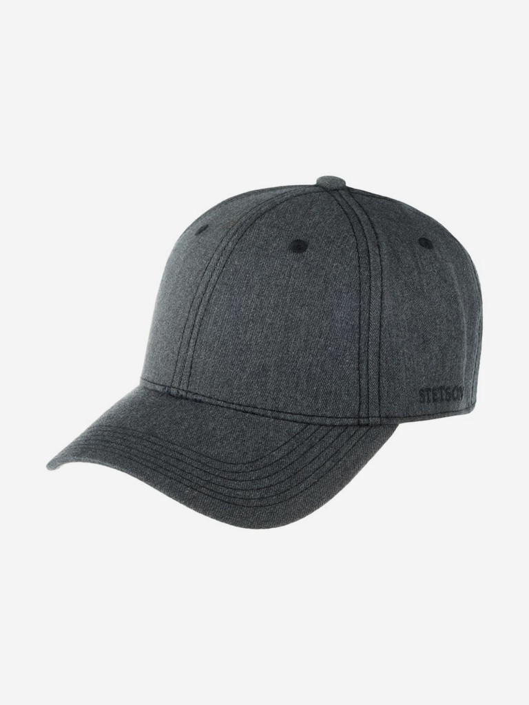 Бейсболка STETSON 7721141 BASEBALL CAP COTTON MELANGE (серый)