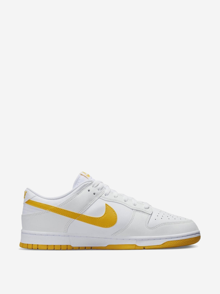 Кроссовки Nike Dunk Low White University Gold