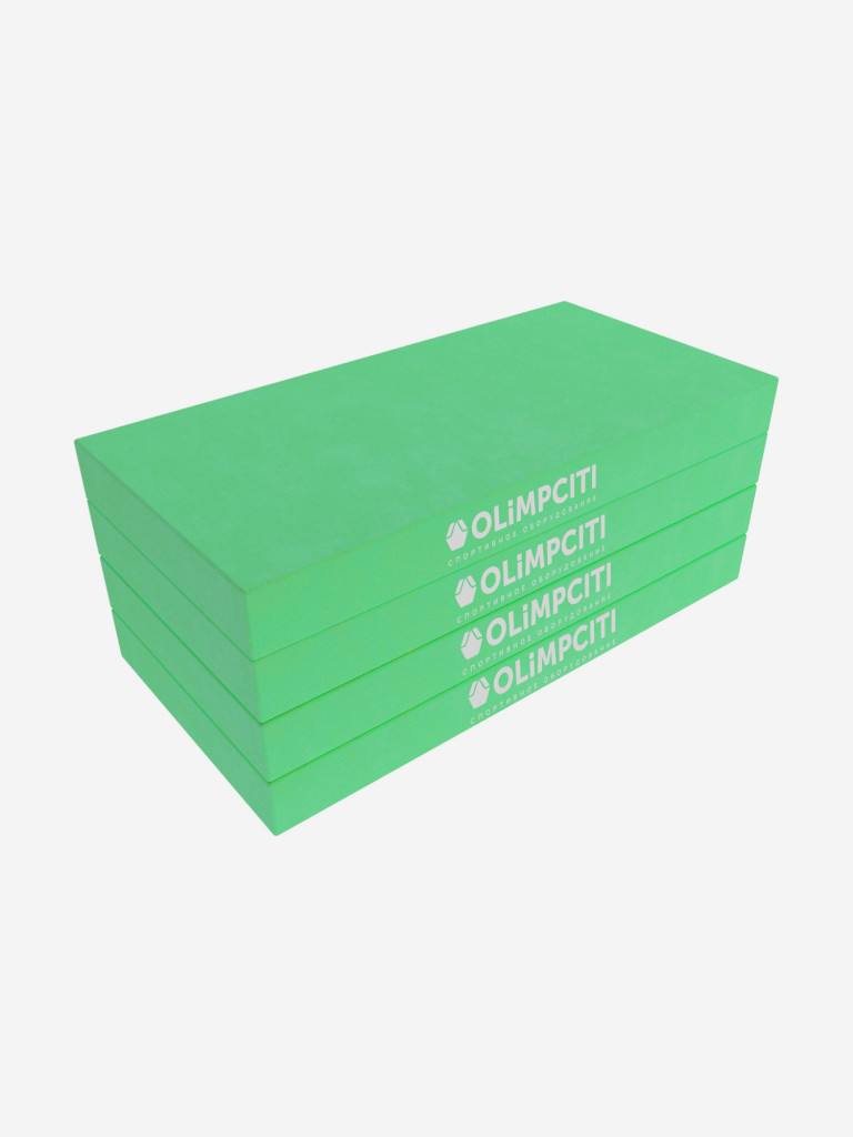 Мат спортивный складной OLIMPCITI, 1000х500х100 мм, 4 сложения, винилискожа