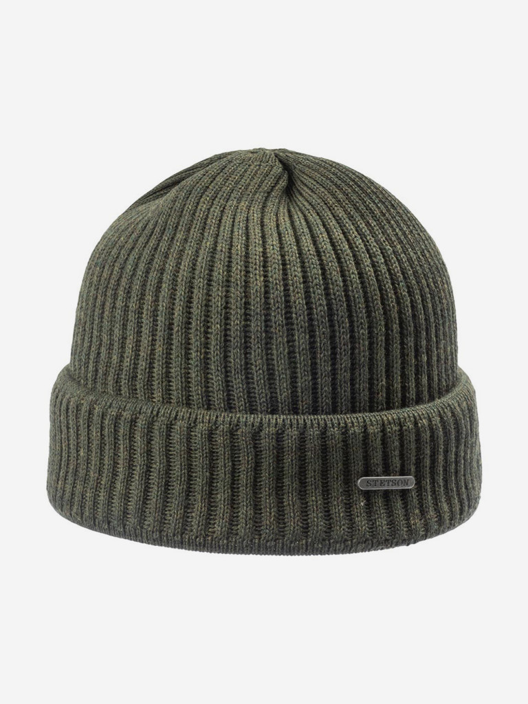 Шапка с отворотом STETSON 8529301 PARKMAN (оливковый)