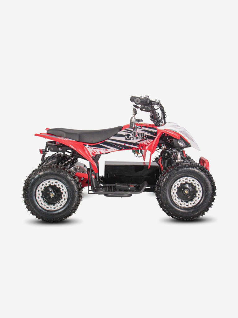 Детский электроквадроцикл White Siberia Sneg Leto R 1000W 36V 12Ah красный