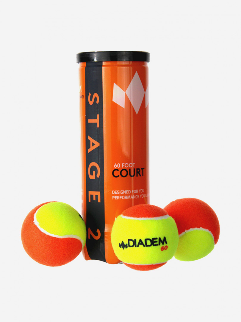 фото Мяч для большого тенниса diadem, оранжевый