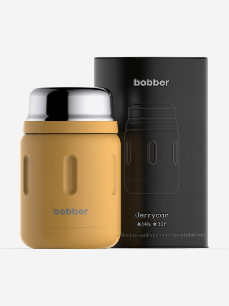 Термос вакуумный для еды BOBBER Jerrycan 700 мл, тепло до 14 часов, оранжевый
