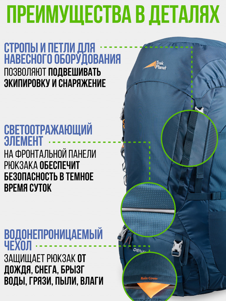 Рюкзак туристический Trek Planet Denali 55