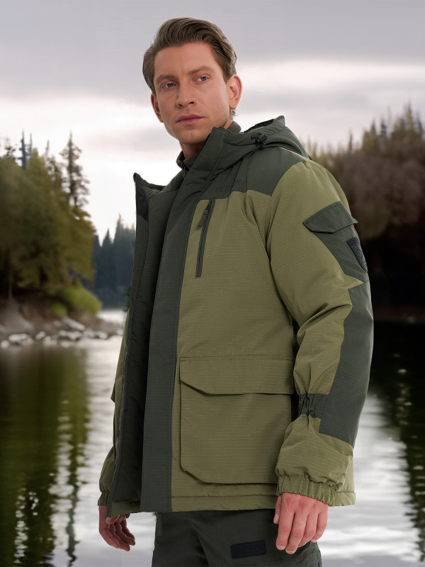 Куртка утепленная мужская Geotech арт. 130771 зеленый цвет — купить за 5399 руб. со скидкой 40 %, отзывы в интернет-магазине Спортмастер