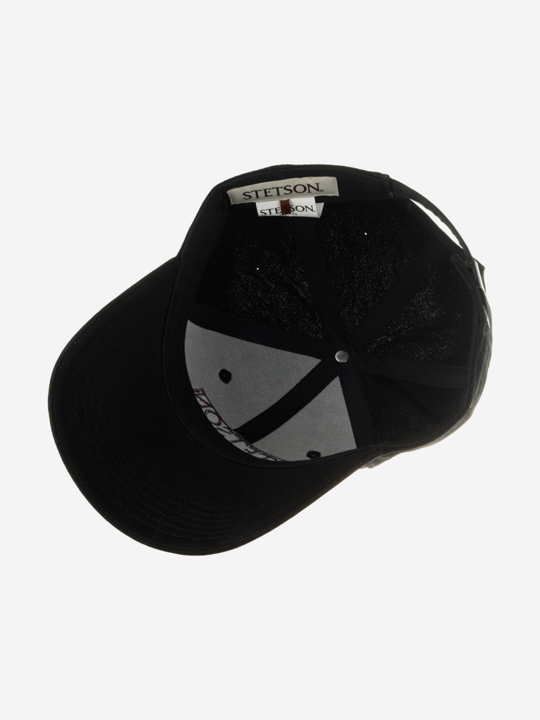 Бейсболка STETSON 7721174 BASEBALL BRUSHED TWILL (черный)