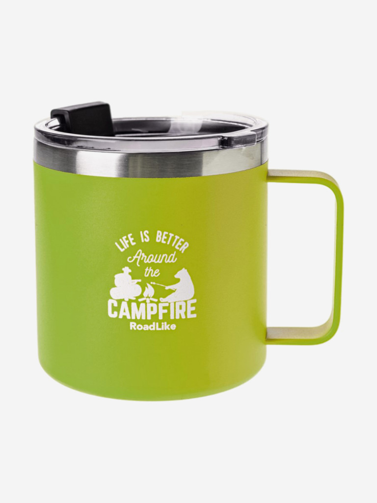 Термокружка RoadLike Camp 415мл, зеленый