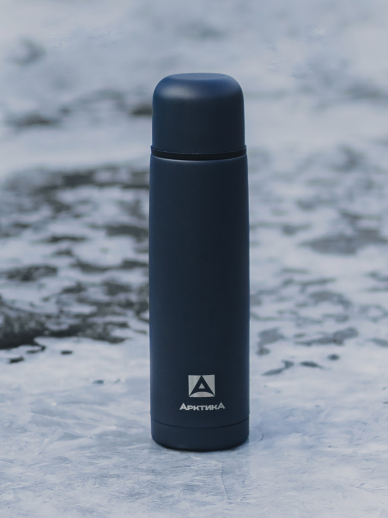 Термос вакуумный Арктика 1 л, индиго