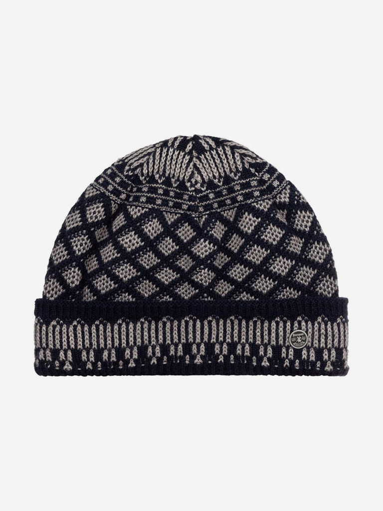 Шапка с отворотом STETSON 8599353 BEANIE WOOL/ACRYLIC (серый)
