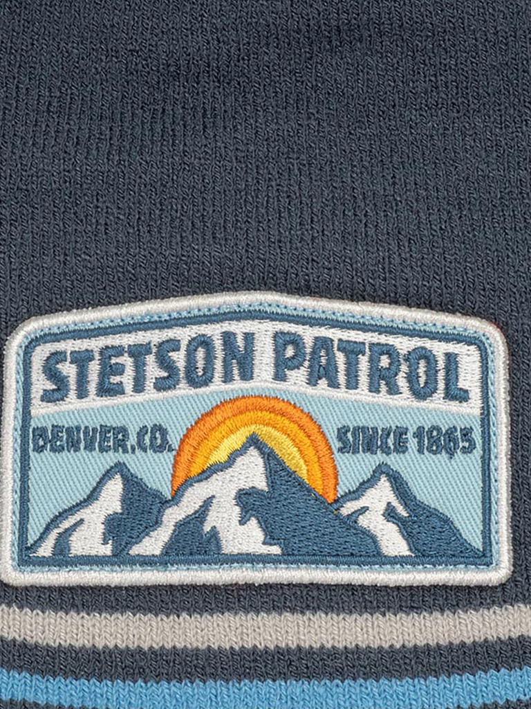 Шапка без отворота STETSON 8699101 BEANIE PATROL (синий)