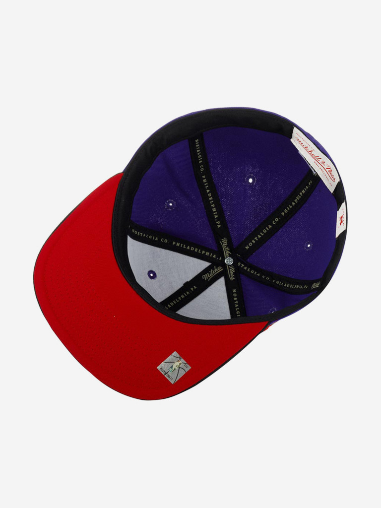 Бейсболка с прямым козырьком MITCHELL NESS 6HSFSH22051-LALPURP Los Angeles Lakers NBA