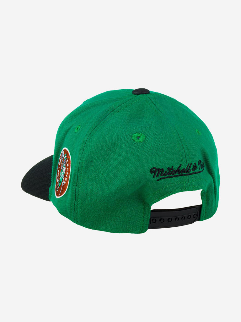 Бейсболка MITCHELL NESS HHSS4781-BCEYYPPPGREN Boston Celtics MLB (зеленый)