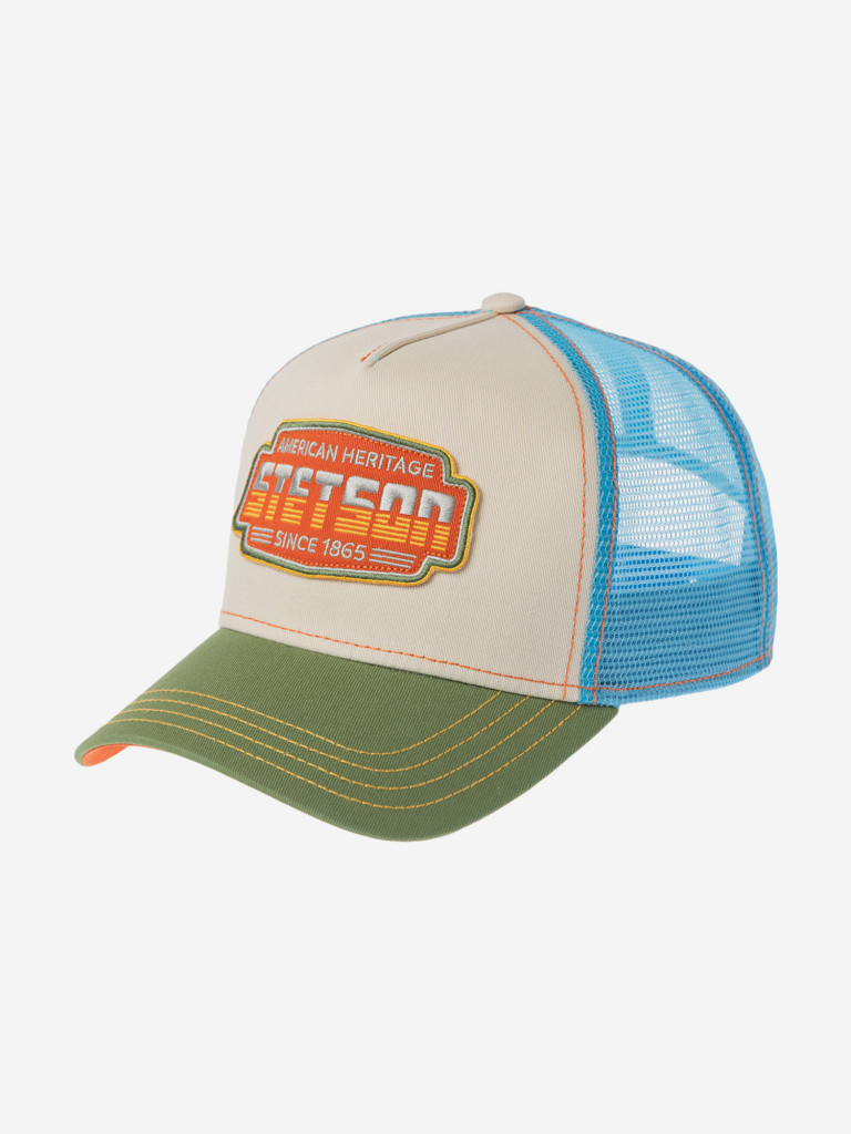 Бейсболка с сеточкой STETSON 7741102 TRUCKER CAP LIGHTNING (бежевый)
