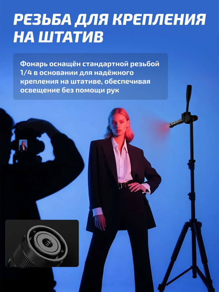 Фонарь Fenix LD36R красный камуфляж RGB с диффузором