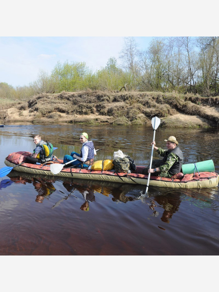 Байдарка Налим-375, баллоны ПУ, цвет камуфляж