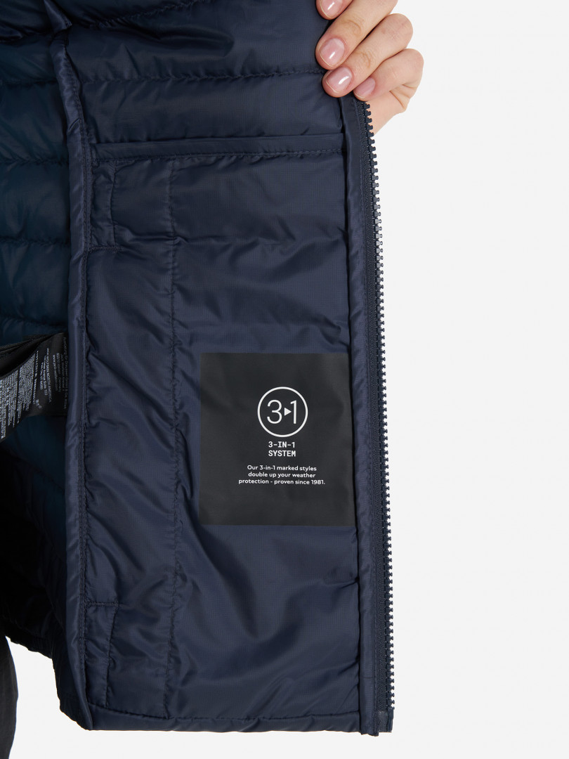 фото Жилет утепленный женский jack wolfskin pilvi, синий