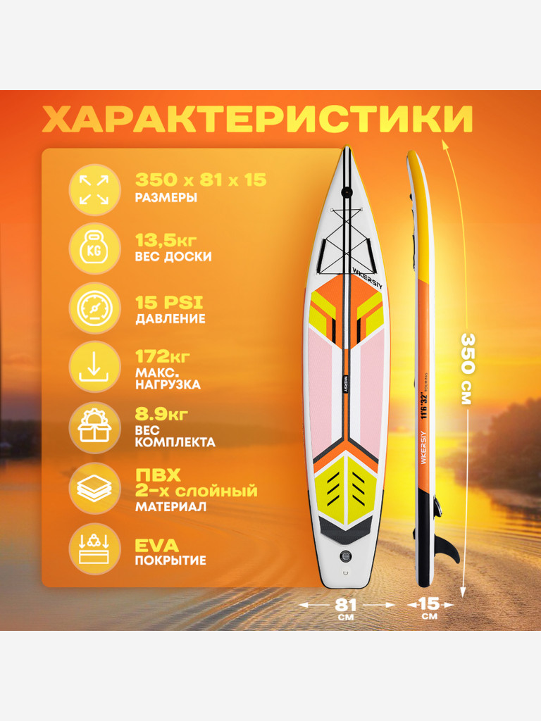 Сапборд надувной Nonstopika JS Wkersiy Touring