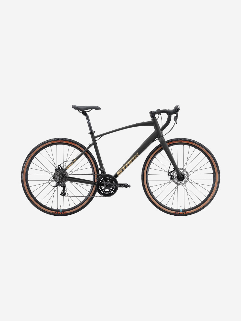 Велосипед Stark'25 Gravel 700.2 D черный матовый/песочный S/M/54