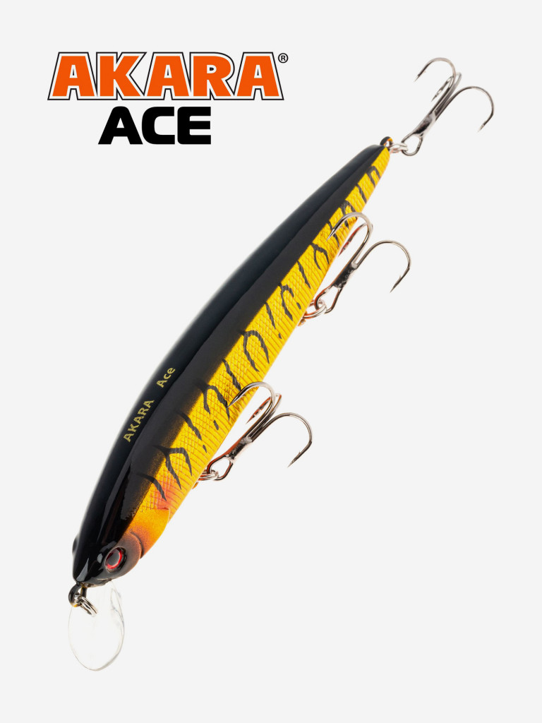 Воблер Akara Ace 130SP 22 гр. минноу, суспендер. твичинговый, на щуку, судака A108