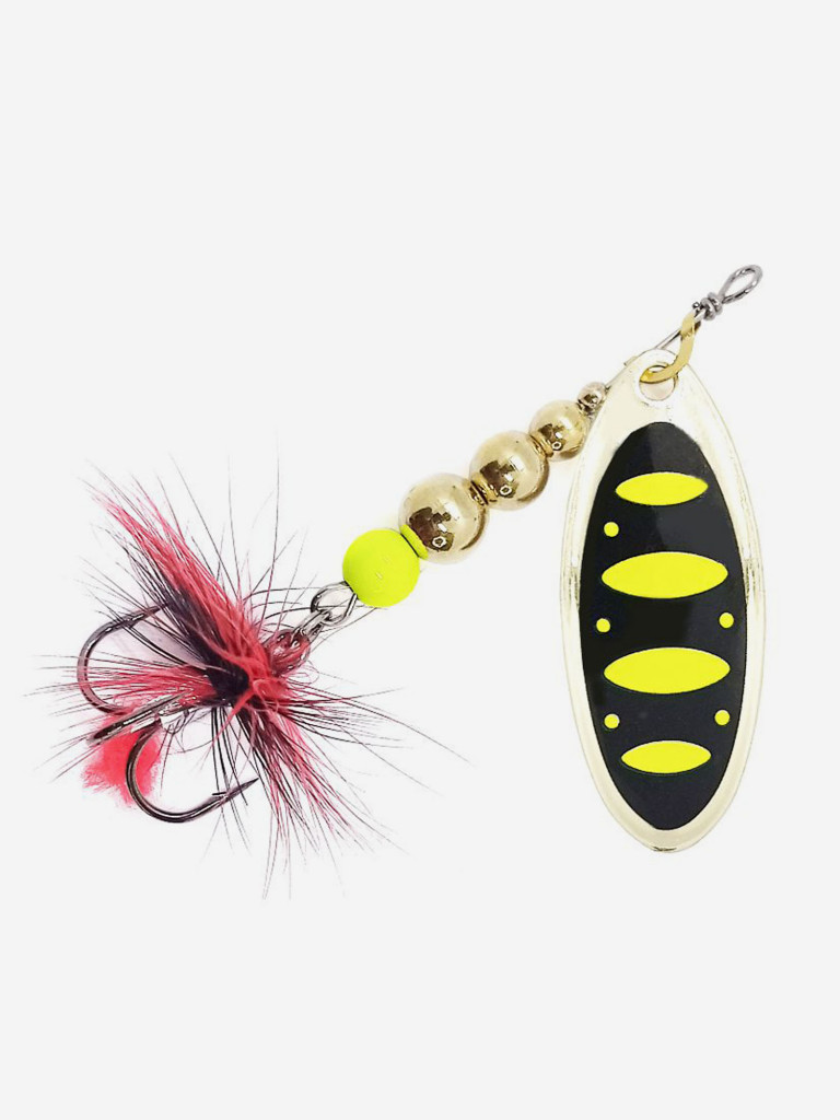 Блесна вращающаяся для рыбалки Mottomo Breeze Blade #3 14g Gold 13 для спиннинга. Вертушка на голавля, жереха, щуку