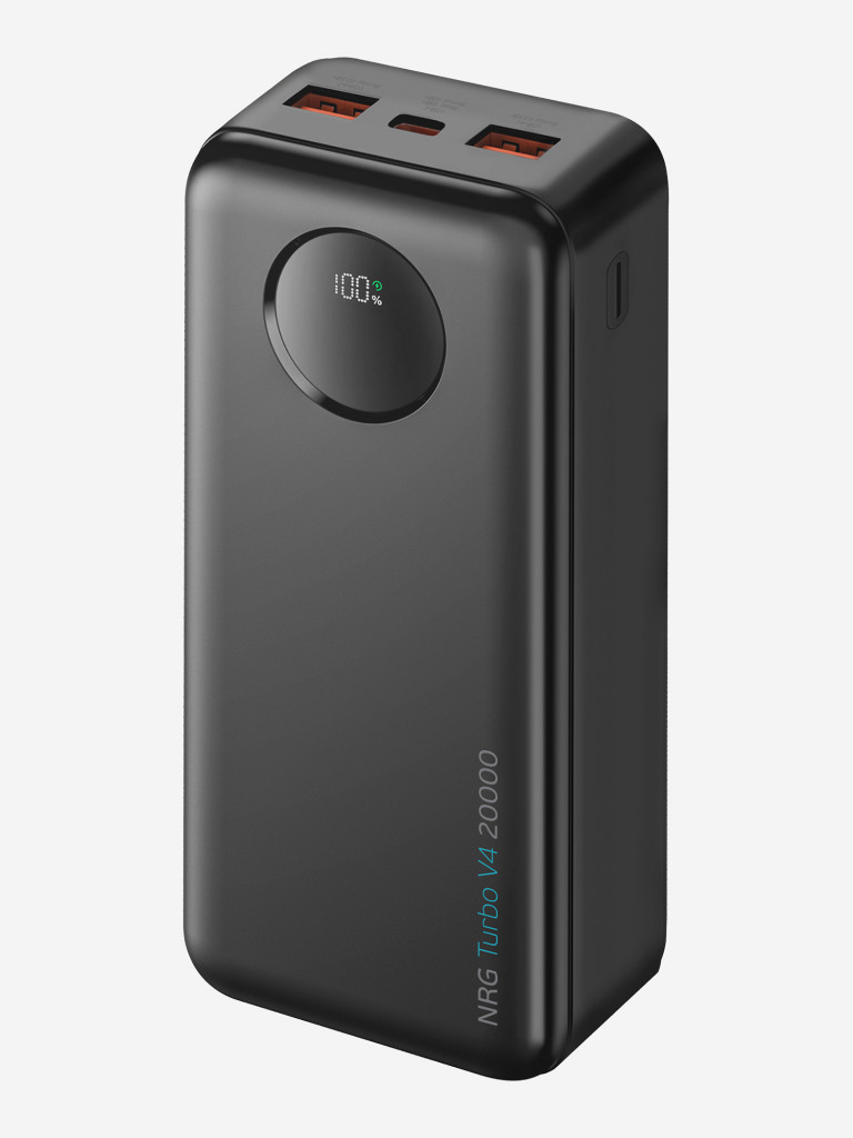 Внешний аккумулятор NRG Turbo V4 20000 мА-ч (74Вт-ч), дисплей