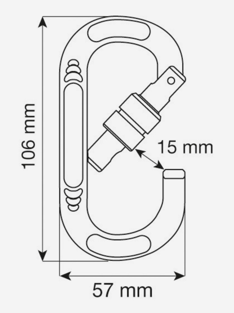 Карабин C.A.M.P. OVAL COMPACT LOCK