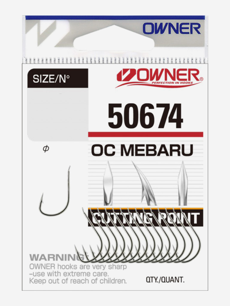 Крючок OWNER Cut Mebaru nickel №3 15шт