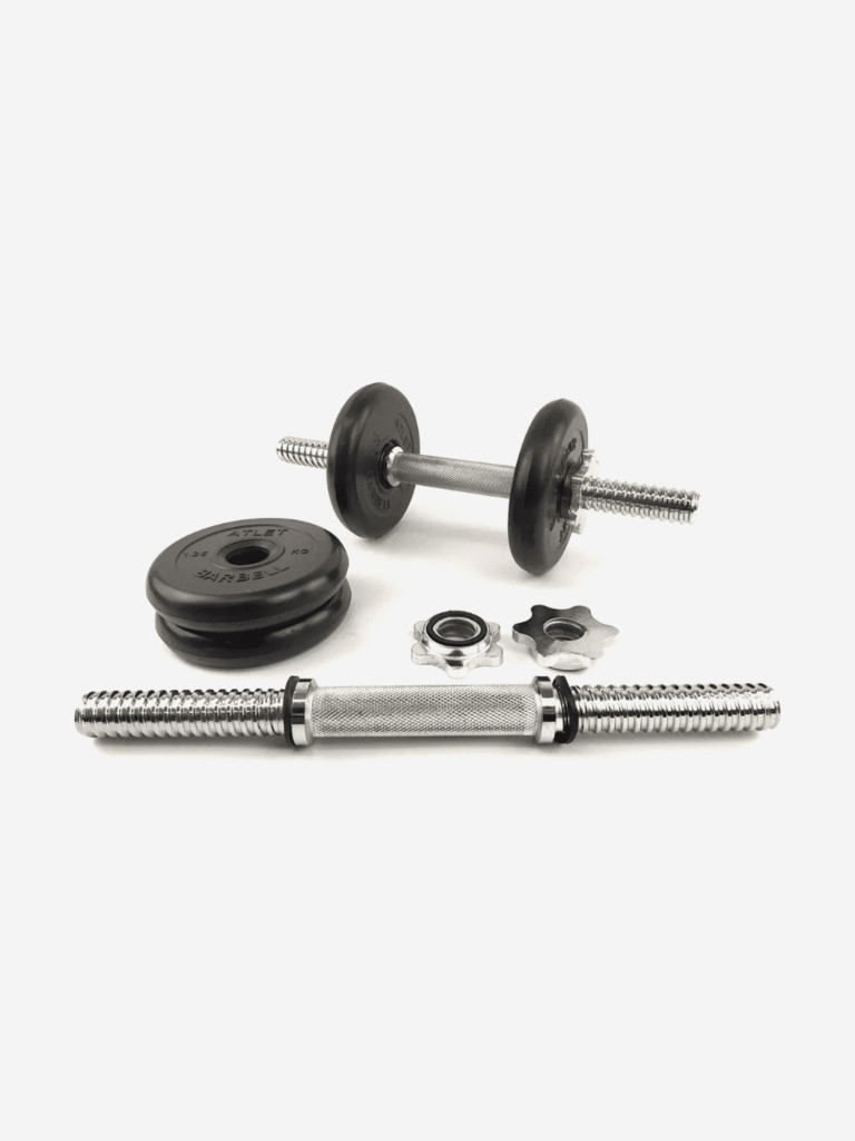Гантели разборные BARBELL ATLET 1 по 4 кг (хромированный гриф)