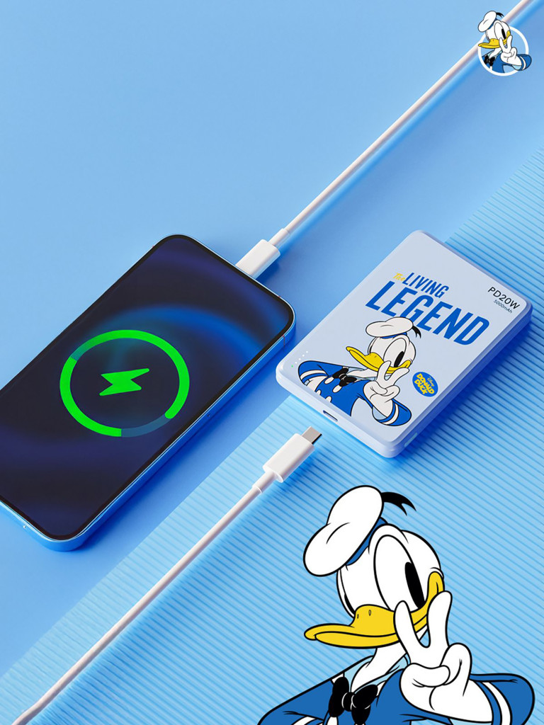 Внешний магнитный аккумулятор Disney Дональд Дак