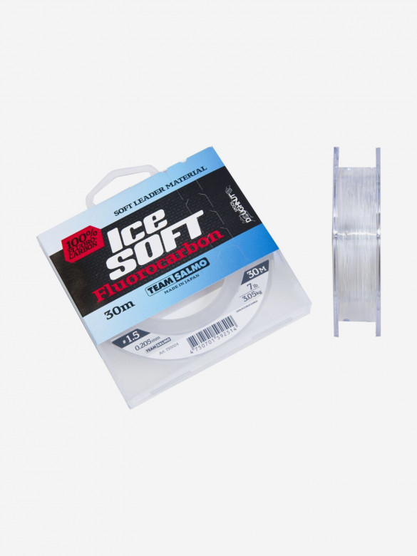 Леска флюорокарбон для зимней рыбалки Team Salmo ICE SOFT FLUOROCARBON, длина 30 м, диаметр 0,20 мм