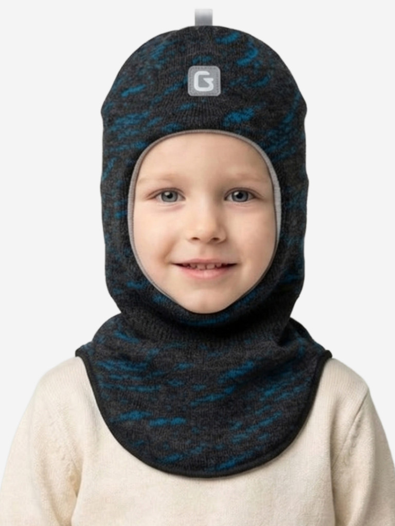 Шапка-шлем для мальчика GUSTI GW25AC1208B-BLUE