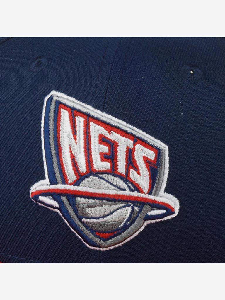 Бейсболка с прямым козырьком MITCHELL NESS HHSS3464-NJNYYPPPNYRD New Jersey Nets NBA