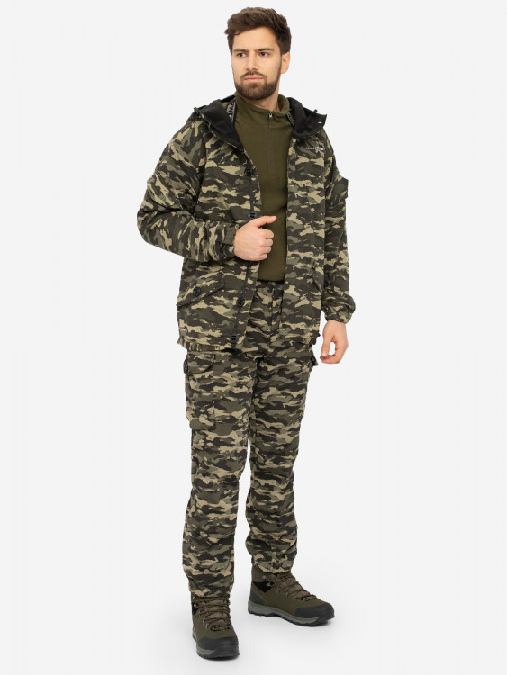 Костюм мужской Huntsman Горка-3 демисезонный ветровлагозащитный из смесовой ткани рипстоп для охоты и рыбалки