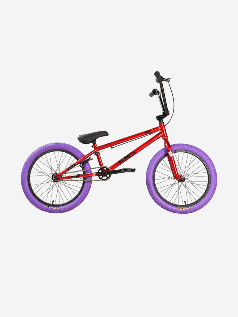 Велосипед подростковый Stark Madness BMX 5 Cr-Mo красный/черный/фиолетовый
